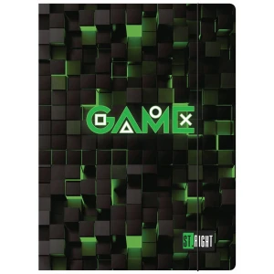 Teczka kartonowa na gumkę ST.RIGHT Green Game A4 mix Unipap