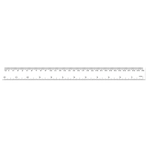 Linijka plastikowa Tetis 30cm przeźroczysta 30cm (BL-002C (400))