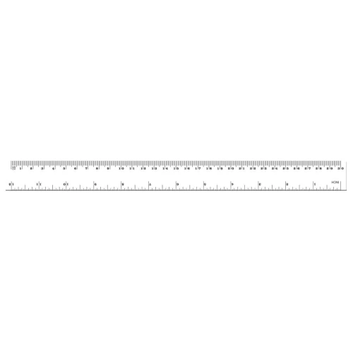 Linijka plastikowa Tetis 30cm przeźroczysta 30cm (BL-002C (400))