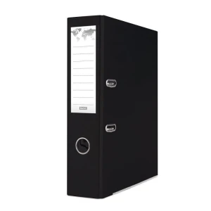 Segregator dźwigniowy Basic z szyną A4 75mm czarny (21024221-05)