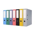 Segregator dźwigniowy Basic z szyną A4 75mm czarny (21024221-05)