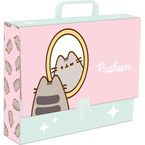 Teczka kartonowa na zatrzask Pusheen A4 różowy Unipap