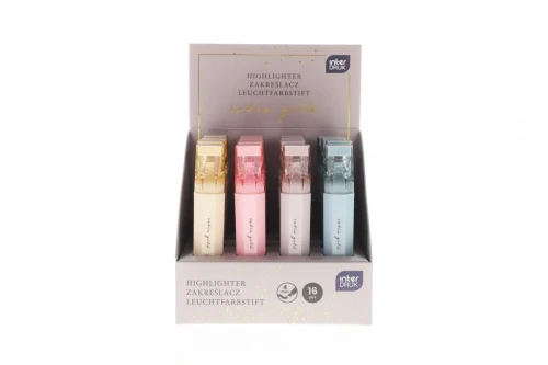 Zakreślacz Interdruk Satin Gold 16 szt mix