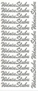 Naklejka (nalepka) Farro W dniu ślubu srebrne (100)