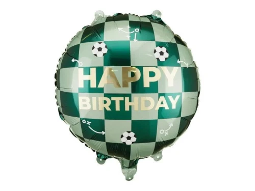Balon foliowy Partydeco Happy Birthday piłki 18cal (FB296)