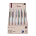 Długopis żelowy Interdruk PASTEL ACADEMY automatyczny SILKY z gripem niebieski 0,7mm (żelowy)