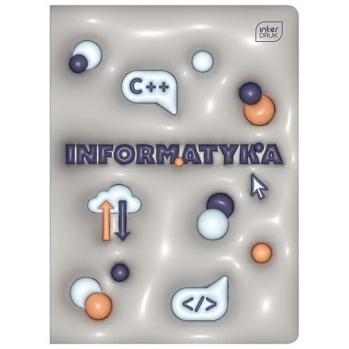 Zeszyt tematyczny Interdruk HYBRID INFORMATYKA A5 60k. 70g krata (+pigułka wiedzy)