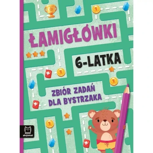 Książka dla dzieci Łamigłówki 6-latka. Zbiór zadań dla bystrzaka