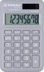 Kalkulator kieszonkowy Donau Tech jasnoszary (K-DT2082-13)