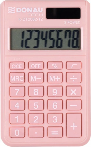 Kalkulator kieszonkowy Donau Tech morelowy (K-DT2082-12)