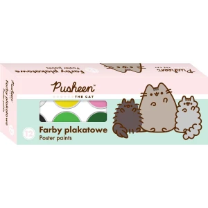 Farby plakatowe Pusheen 12k 20ml kolor: mix 20ml 12 kolor. St.Right (5903235658006)