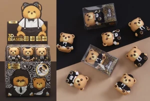 Długopis żelowy BEAR niebieski 0,5mm Sadpex (ZF7031)