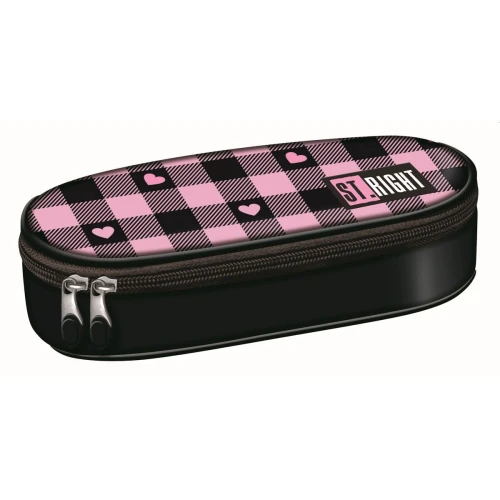 Saszetka Z Usztwnianą Klapką PINK CHECKERED mix St.right (PC-01)