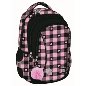 Plecak PINK CHECKEREDR 3-KOMORY St.Right (BP-26)