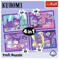 Puzzle Hello Kitty Dzień Kuromi 4w1 el. Trefl (34676)