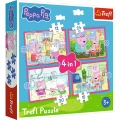 Puzzle Peppa uwielbia przygody 4w1 el. Trefl (34672)