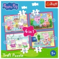 Puzzle Peppa uwielbia przygody 4w1 el. Trefl (34672)