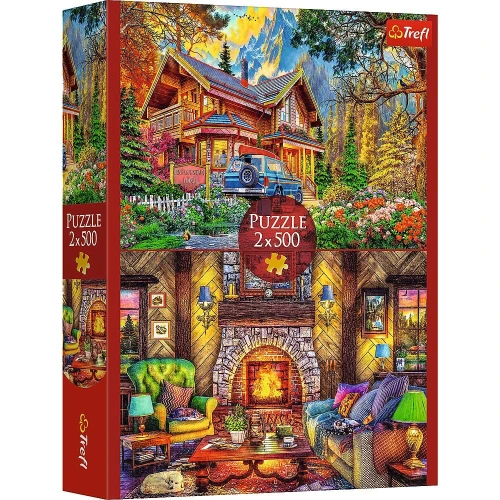 Puzzle Wycieczka w góry 2x500 el. Trefl (37534)