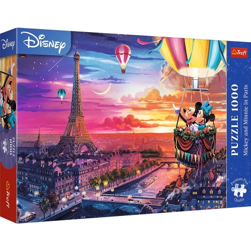 Puzzle Mickey i Minnie w Paryżu 1000 el. Trefl (10917)