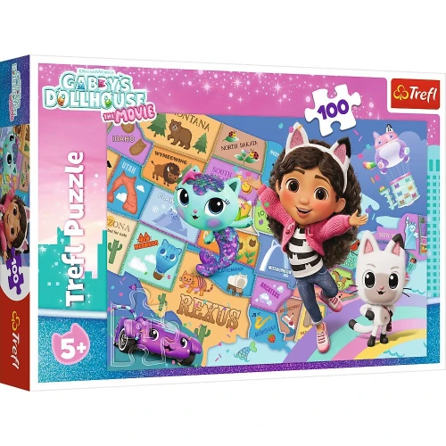 Puzzle Gabby Przyjaźń w kocim domku 100 el. Trefl (16515)
