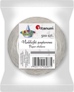 Naklejka (nalepka) Craft-Fun Series napis Dziękuję Naklejki na rolce Titanum (25JT002)