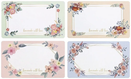 Etykieta samoprzylepna Craft-Fun Series na rolce, 4 kolory mix [mm:] 50x30 Titanum (25YQ-006)