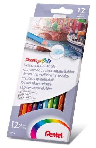 Kredki akwarelowe 12 kol. Pentel (CB9-12U)