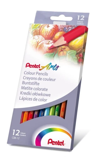 Kredki ołówkowe 12 kol. Pentel (CB8-12U)