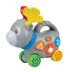 Zabawka dźwiękowa łoś jeżdżący Smily Play (000768)