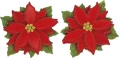 Naklejka (nalepka) Craft-Fun Series papierowa 3D poinsecje Titanum (25YQ0513-9)