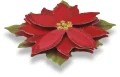 Naklejka (nalepka) Craft-Fun Series papierowa 3D poinsecje Titanum (25YQ0513-9)