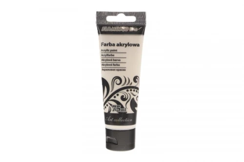 Farba akrylowa perłowy kolor: perłowy biały 75ml Flamingo Line (175)
