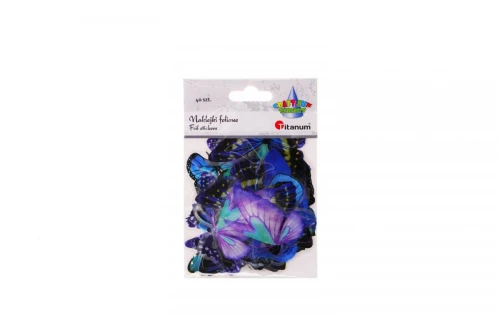 Naklejka (nalepka) Craft-Fun Series Motyle niebieskie foliowe Titanum (25MD009)