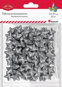 Ozdoba styropianowa Craft-Fun Series gwiazdki Titanum (23YX0326-3(SILVER))