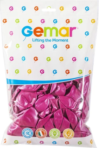 Balon gumowy metalizowany 12cal (GM110/CR/64)