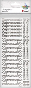 Naklejka (nalepka) Craft-Fun Series Zaproszenie  ZŁOTY SREBRNY Titanum