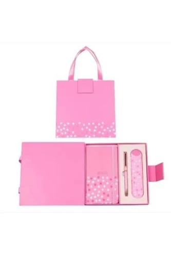 Zestaw piśmienniczy PREMIUM RÓŻOWY DŁUG.+NOTES+ETUI Cresco (851001)