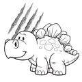 Kolorowanka Dino świat