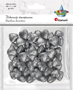 Ozdoba styropianowa Craft-Fun Series serduszka 20mm Titanum (20YX0326-S)