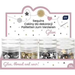 Cekiny GLAM 30G mix 30g Interdruk