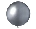 Balon gumowy shiny 25szt. srebrny 19cal Godan (GB150/89)