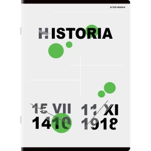 Brulion tematyczny historia A5 80k. 70g krata Top 2000 (400132312)