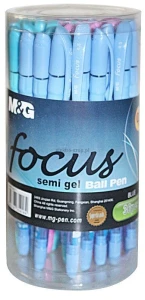 Długopis Focus Semi Gel wkład niebieski 0,5mm M&G (ABP62977)