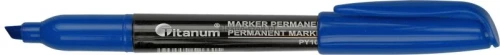 Marker permanentny wkład niebieski 1,0-4,2mm ścięta końcówka Titanum (PY1002-GY)
