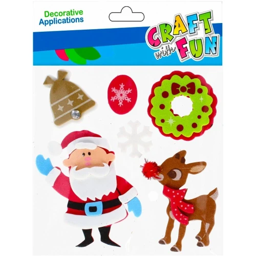 Ozdoba piankowa BN Samoprzylepne mikołaje Craft with Fun (501366)