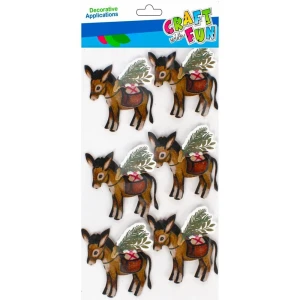 Naklejka (nalepka) Osiołek 3D Craft with Fun (501770)
