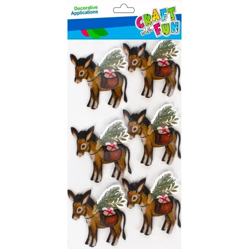 Naklejka (nalepka) Osiołek 3D Craft with Fun (501770)