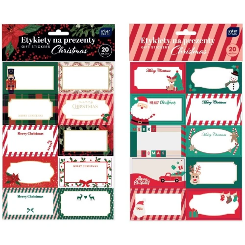 Etykieta samoprzylepna CHRISTMAS 5902277354211 Interdruk (20 sztuk)