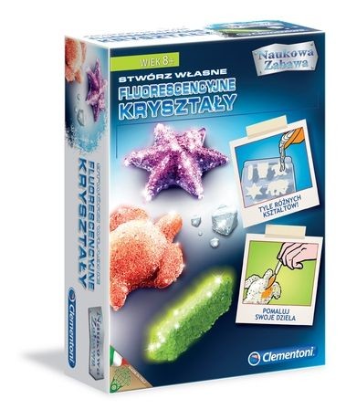 Zestaw kreatywny do składania fluorescencyjne kryształy Clementoni (60584)
