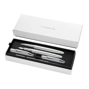 Zestaw piśmienniczy Jazz Noble Elegance silver pióro wieczne + pióro kulkowe Pelikan (400197476)